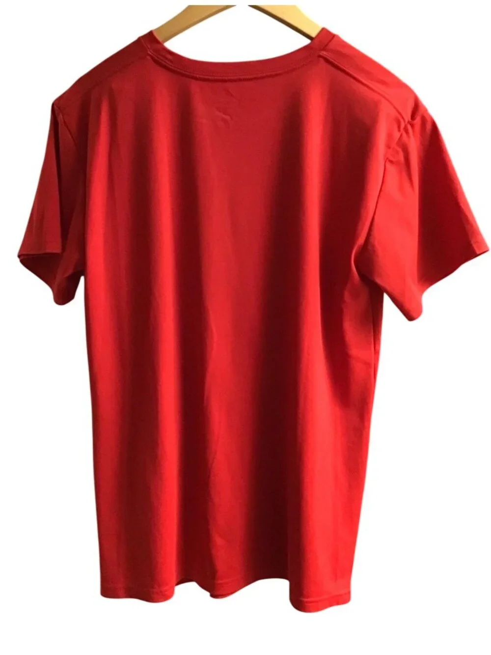 ADIDAS- BOYS SHORT SLEEVE FRONT LOGO GRAPHIC T-SHIRT RED SIZE X- LARGE